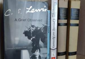 A Grief Observed, CS Lewis, Pollyanna, Grieving and Recovery, Chicken Soup for the Soul, Complete Works of William Shakespeare, TeresaTLBruce